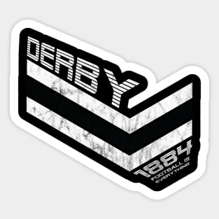 Football Is Everything - Derby County FC 80s Retro Sticker